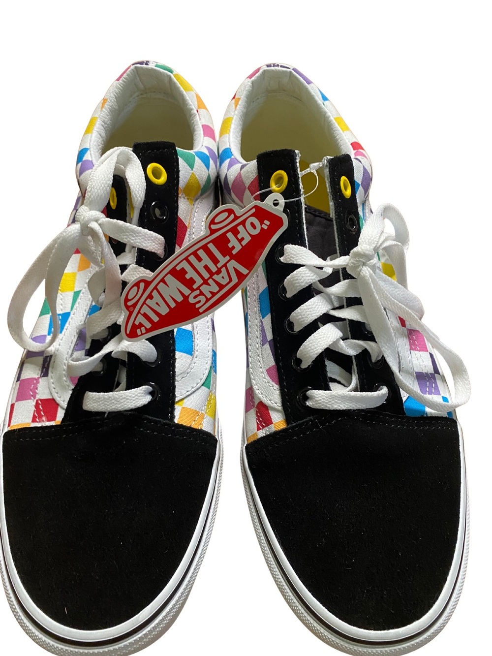 Vans Old Skool Rainbow Checkerboard Sneakers Men’s 11 NWT